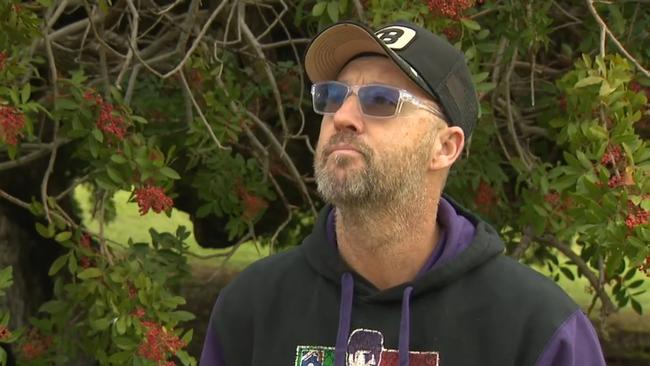 Perth father Mark Tracy said the scammers asked people for donations after his son died. Picture: 9News