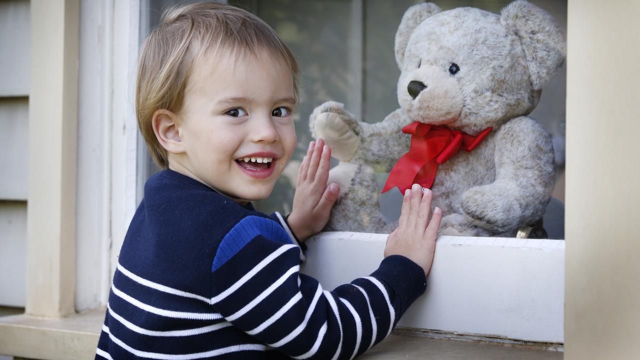 kid with teddy bear