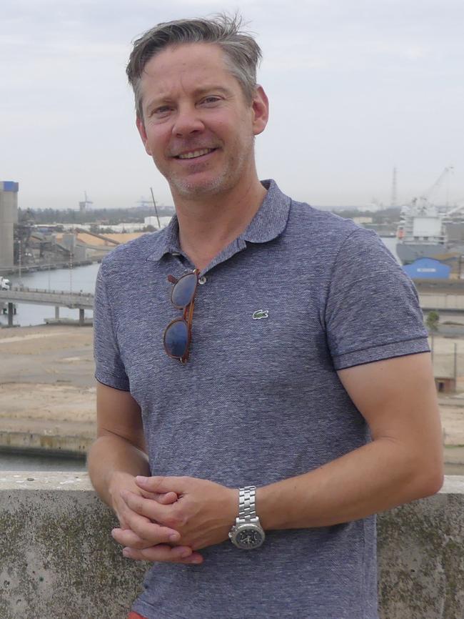 Developer Damon Nagel at the top of the old DMH building. Photo: Supplied