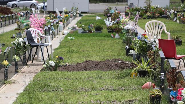 The gravesite of Ghassan Amoun, who was shot dead in Wentworthville in January this year.