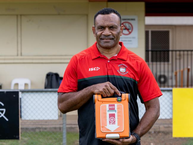 Setefano Cakaunivalu suffered a heart attack post match during the 2024-25 Darwin Rugby Union season. Picture: Pema Tamang Pakhrin