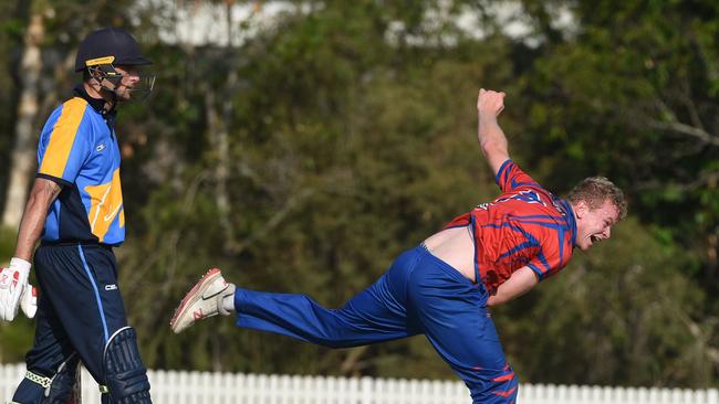 Toombul’s bowler Daniel Cranitch. (Photo/Steve Holland)