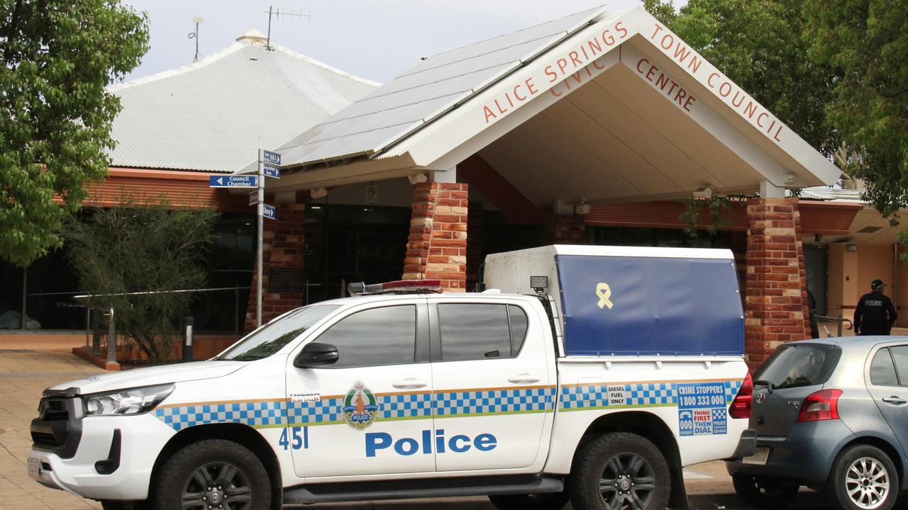 Watch: Arrests made as 25-person brawl breaks out in Alice Springs CBD