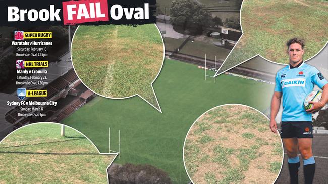 The sorry state of Brookvale Oval.