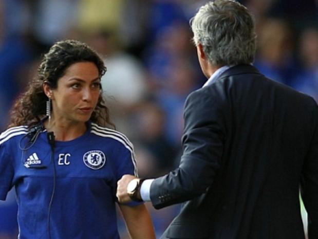 Editorial use only. No merchandising. For Football images FA and Premier League restrictions apply inc. no internet/mobile usage without FAPL license - for details contact Football Dataco Mandatory Credit: Photo by BPI/REX Shutterstock (4931278ae) Chelsea's doctor Eva Carneiro appears to have an argument with Jose Mourinho manager of Chelsea during the Barclays Premier League match between Chelsea and Swansea played at Stamford Bridge, London Barclays Premier League 2015/16 Chelsea v Swansea City Stamford Bridge, Fulham Rd, London, United Kingdom - 8 Aug 2015