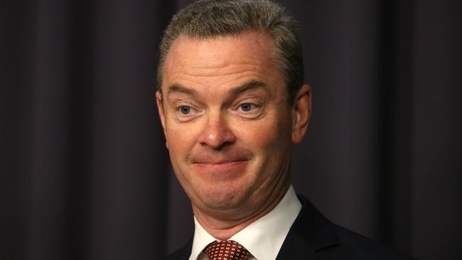 Minister for Industry, Innovation and Science Christopher Pyne and Assistant Minister for Science, Karen Andrews MP hold a press conference regarding the latest anti-dumping decision on imported steel, at Parliament House in Canberra.