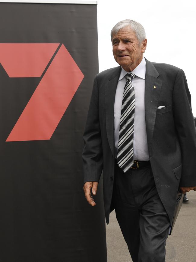 By the time Kerry Stokes purchased a strategic 19 per cent stake in the Seven Network in 1996 he was well on the way to billionaire status. Picture: AAP