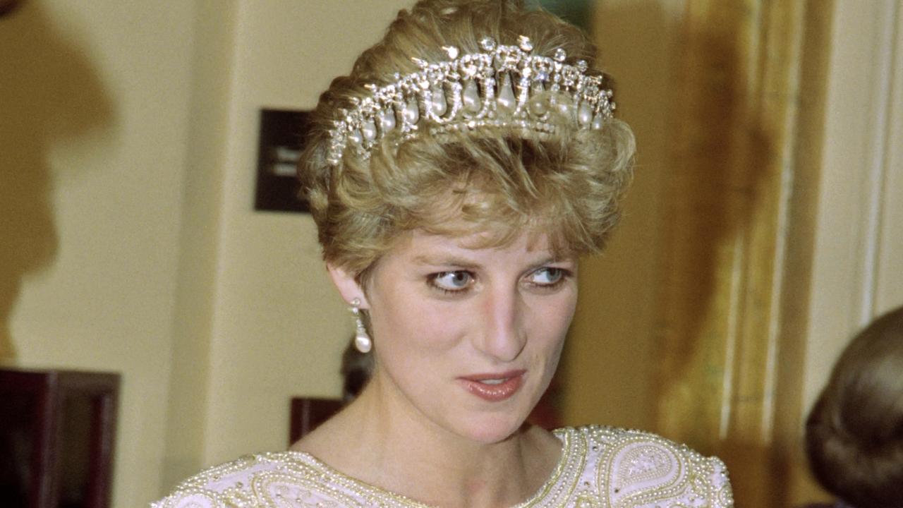 Princess Diana is pictured after attending a Kirov Ballet performance in aid of the State Maryinsky Theatre, St Petersburg and the Royal Opera House Trust, at the Royal Opera House, Covent Garden on April 9, 1992. Picture: Dave Gaywood/AFP