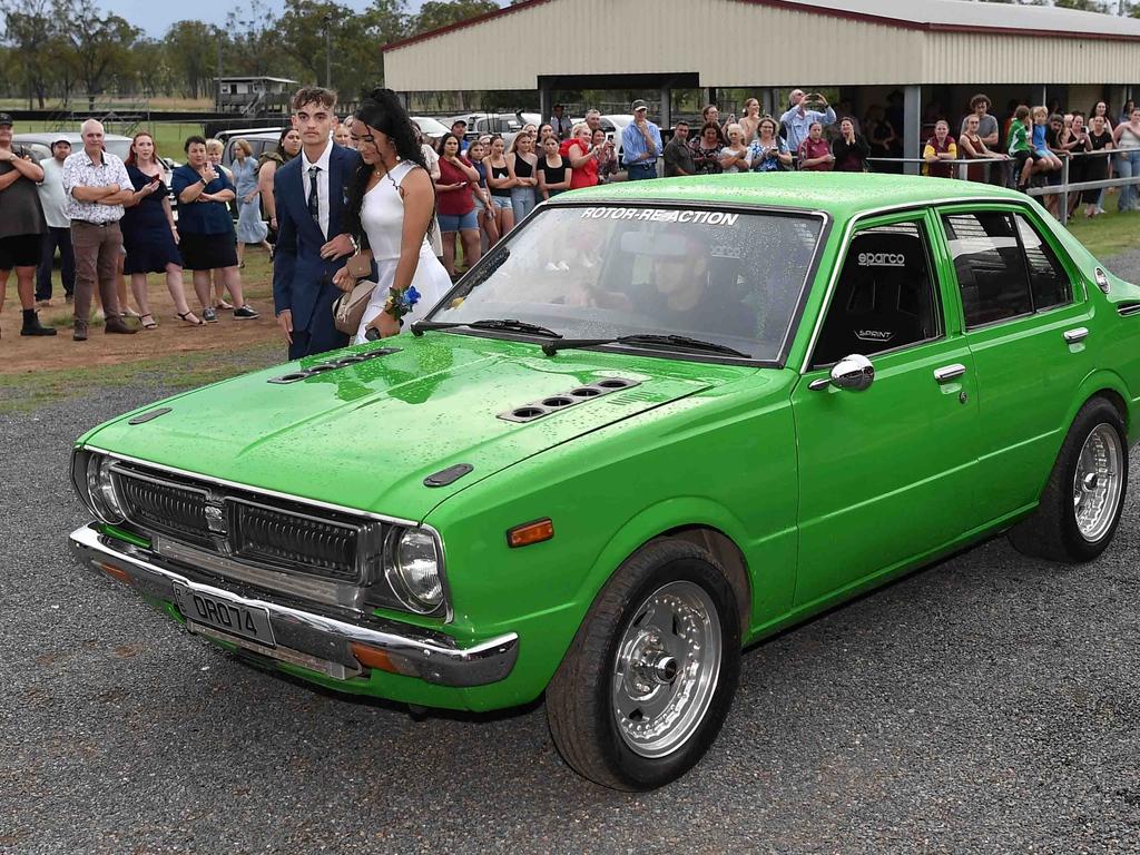 Burnett State High school formal car photos. Picture: Patrick Woods.