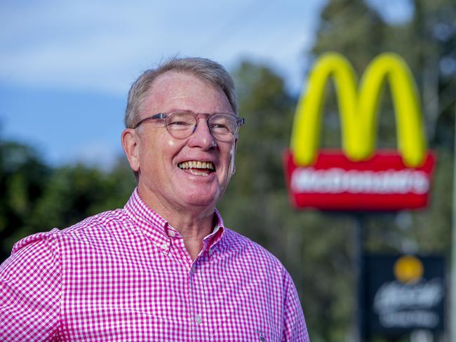 Michael Power owns five McDonald's restaurants on the northern Gold Coast. Picture: Jerad Williams.