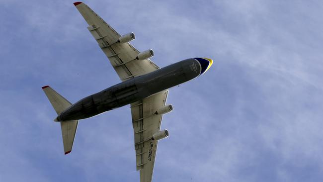 An Antonov cargo plane departs Cairns Airport in January. PICTURE: ANNA ROGERS