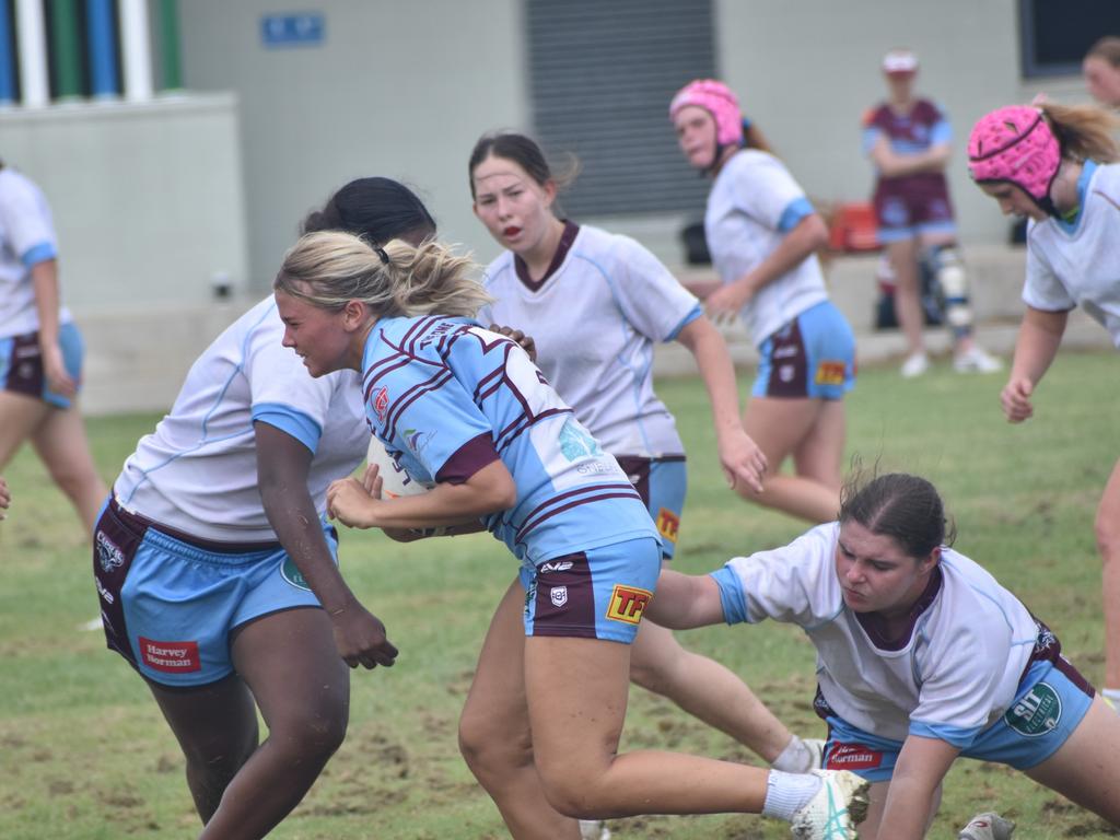 CQ Capras under-17 girls intra-squad trial game at Kettle Park, Rockhampton, on January 19, 2025.