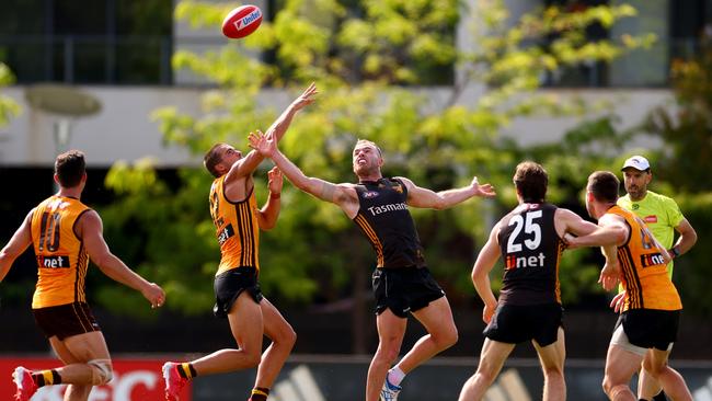 Tom Mitchell in action during Hawthorn’s intra-club match. Picture: Getty Images