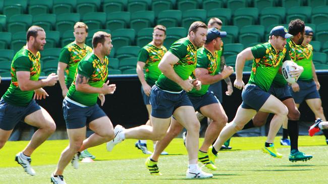 The Kangaroos in training.
