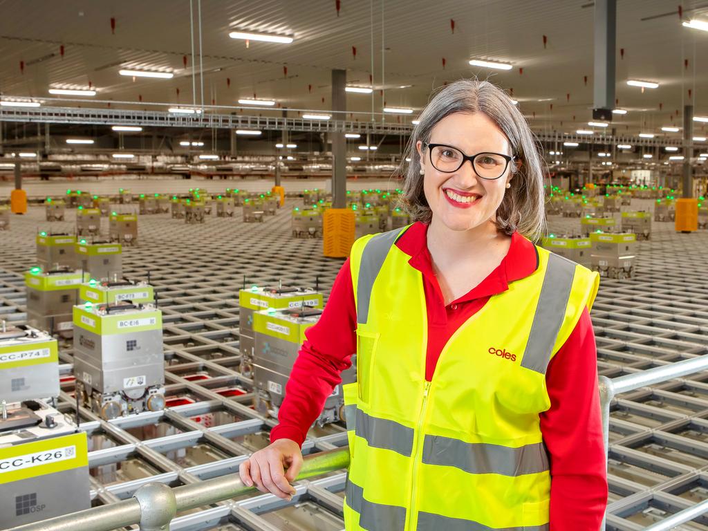 Coles CEO Leah Weckert spoke about the new CFCs. Picture: Rebecca Michael.