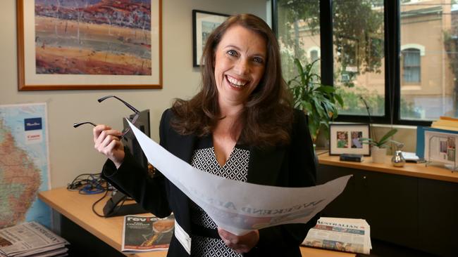 Michelle Gunn at The Australian’s office in Sydney Picture: James Croucher