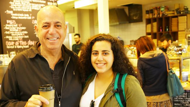 Pierre Esber and his daughter Rose in 2015.