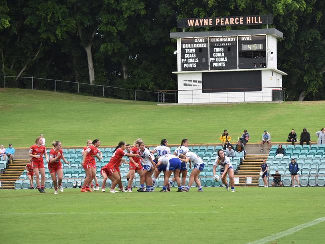 Tarsha Gale action between Canterbury and Illawarra. Picture: Sean Teuma/NewsLocal