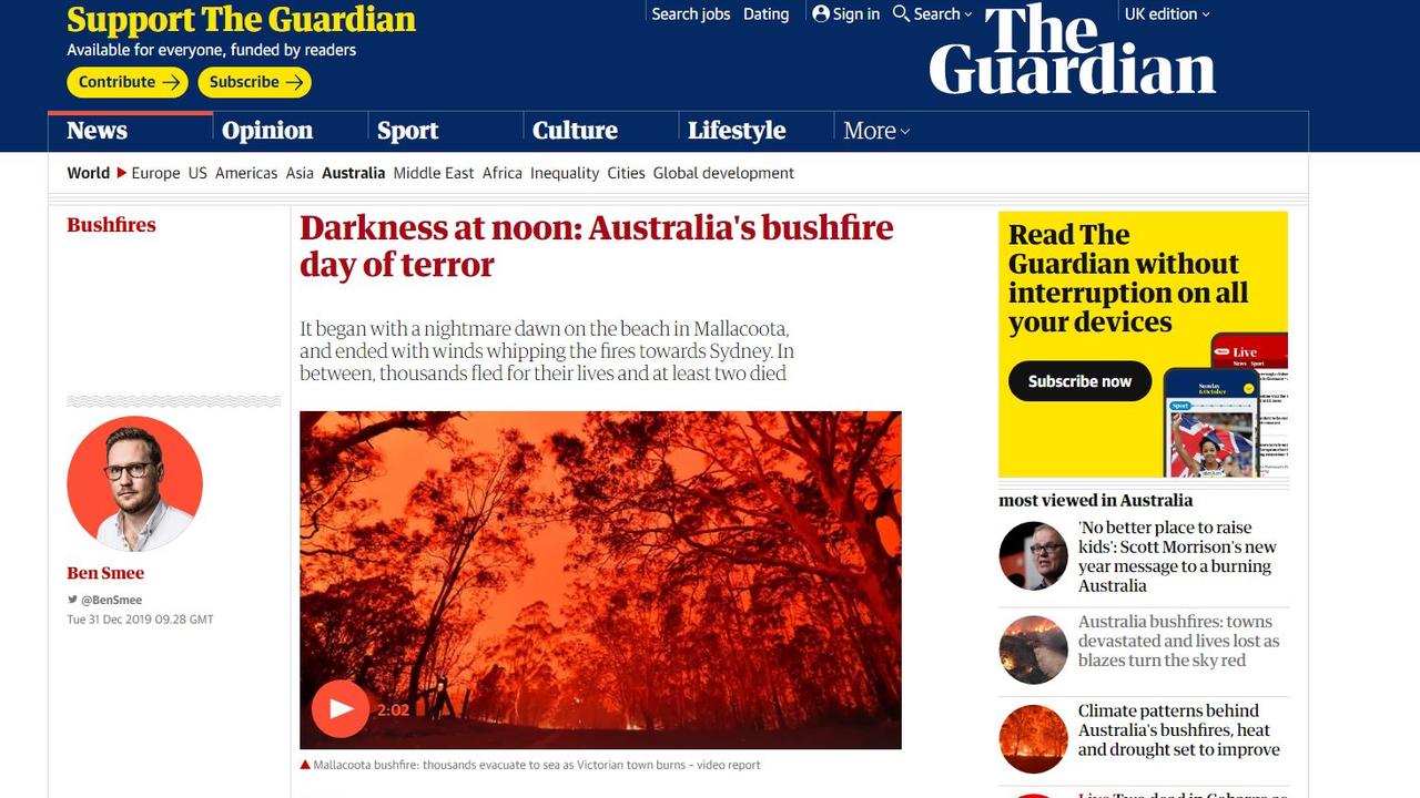 The Guardian has published extensive coverage of the bushfire situation.