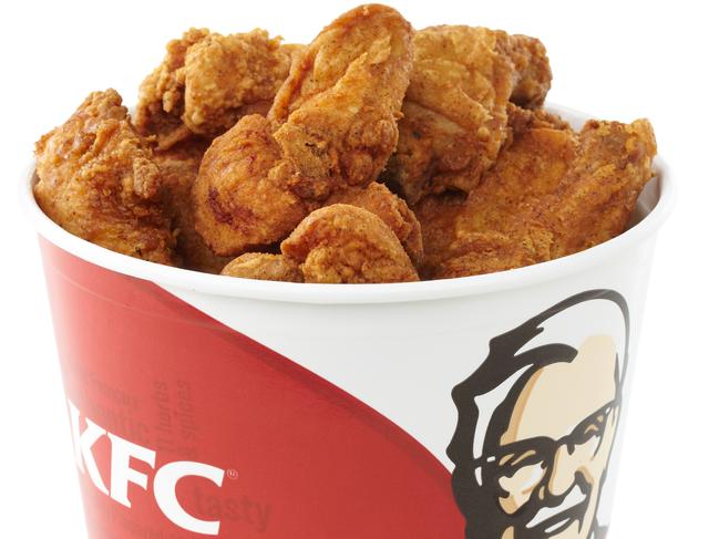 "Stamford, CT, USA July 26th, 2011.  KFC was founded by Harland Sanders and is headquartered in Louisville, Kentucky, U.S."