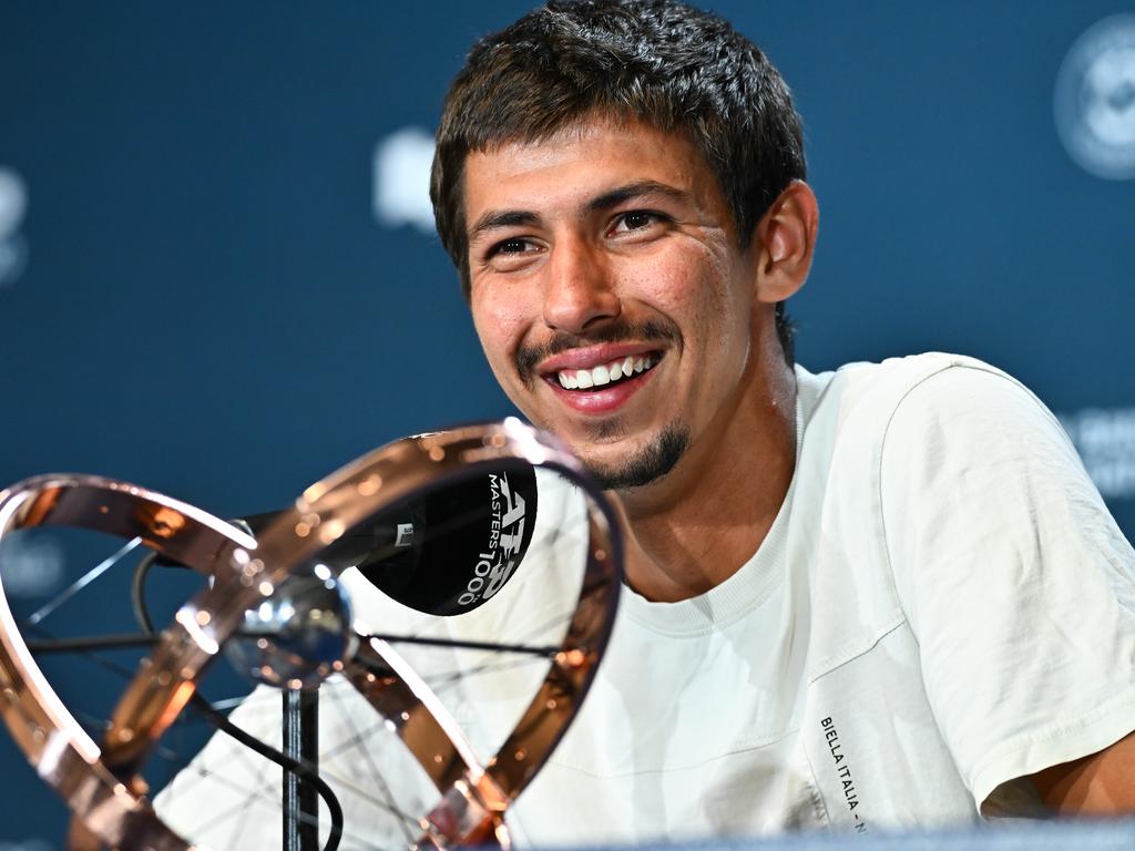Alexei Popyrin after winning the Montreal Masters in 2024. Picture: Minas Panagiotakis/Getty Images