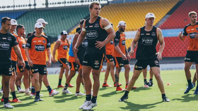 Wests Tigers hooker Jacob Liddle is eyeing a big season. Picture: Wests Tigers.