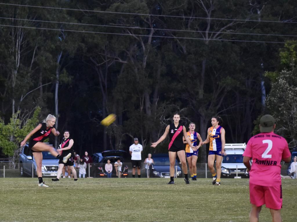 Hervey Bay Bombers have won the Wide Bay Women’s Grand Final against the Bundy Eagles. Picture: Isabella Magee