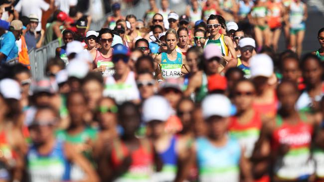 Australia's Milly Clark in the Women's Marathon Final.