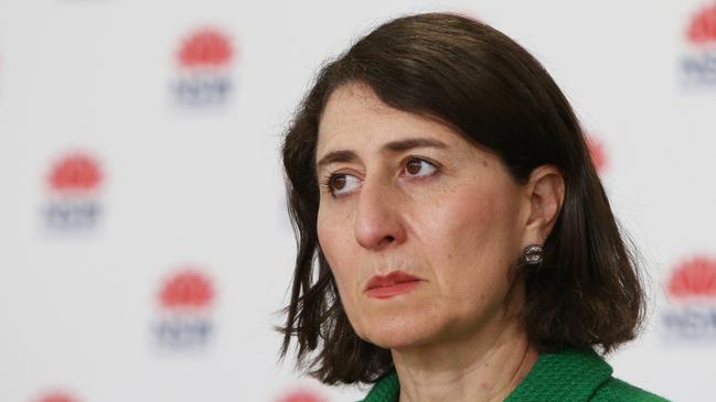 NSW Premier Gladys Berejiklian in Sydney on Wednesday. Picture: Getty Images