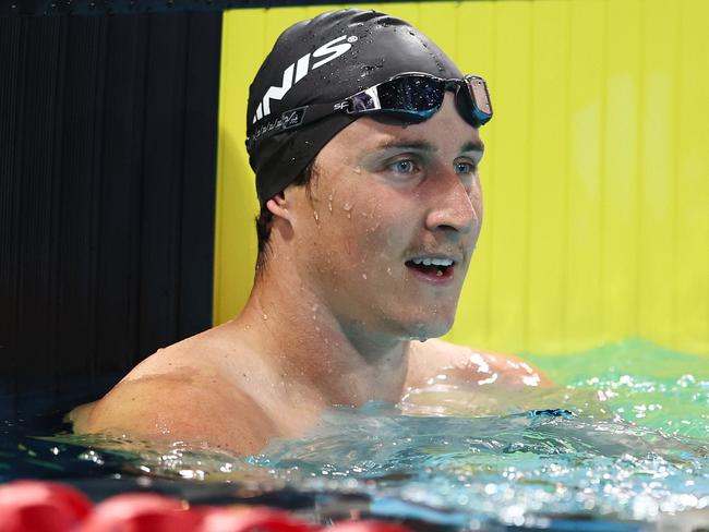 Cameron McEvoy celebrates winning the Mens 50m Freestyle Final during the 2024 Australian Open Swimming Championships. Picture: Chris Hyde/Getty Images