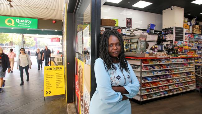 Marta Rog, owner of On The Way convenience store in the CBD. Picture: Brett Hartwig