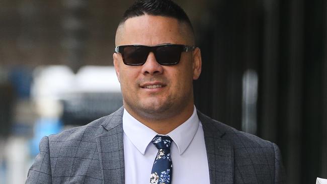 Hayne’s mood was completely different earlier on Tuesday before the verdict was handed down. Picture NCA Newswire / Gaye Gerard