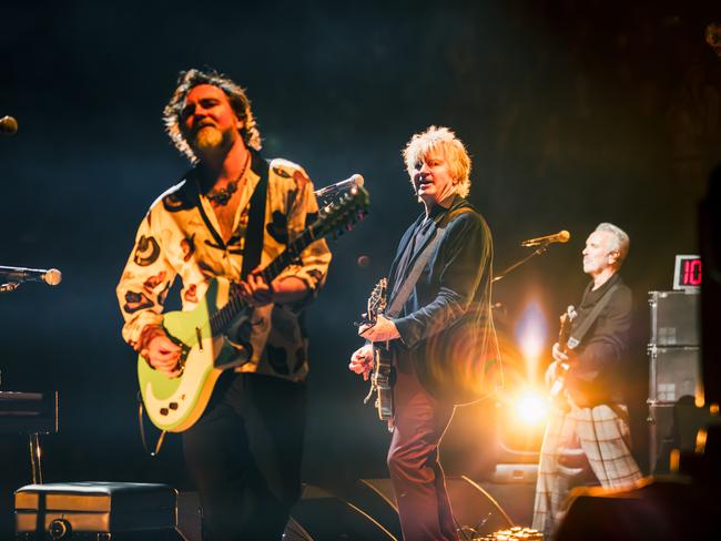 Liam Finn, Neil Finn and Nick Seymour. Picture: @r.oolerdoor