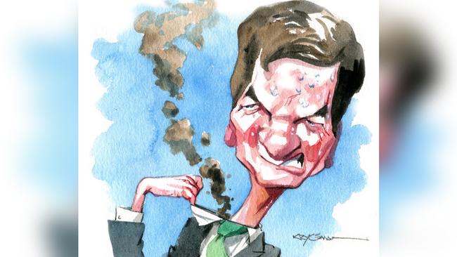 Energy Minister Angus Taylor. Illustration: Sturt Krygsman