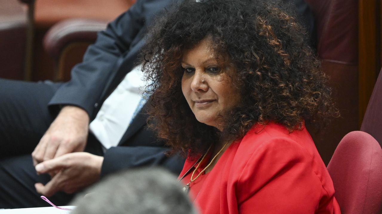 On Wednesday, Federal Indigenous Australians Minister Malarndirri McCarthy issued a formal apology to the Stolen Wages Northern Territory group members and their surviving relatives. Picture: NCA NewsWire / Martin Ollman