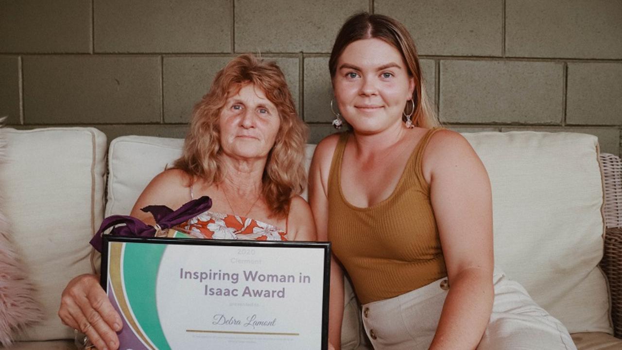 Clermont Inspiring Women in Isaac 2020 winner Debra Lamont and grandaughter Amy Lamont.