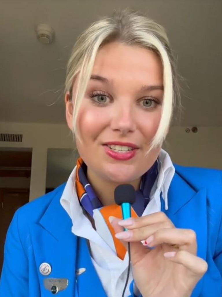 A flight attendant revealed why she keeps one shoe in a hotel safe. Picture: TikTok/esthersturrus