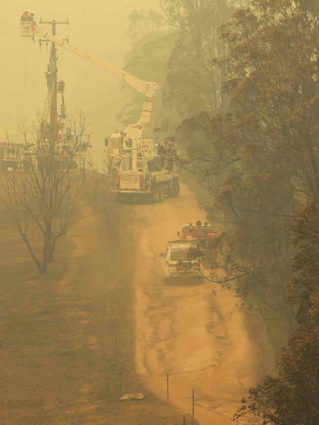 The bushfire affected area of Willawarrin where Barry Parsons’ body was found. Picture: John Feder.