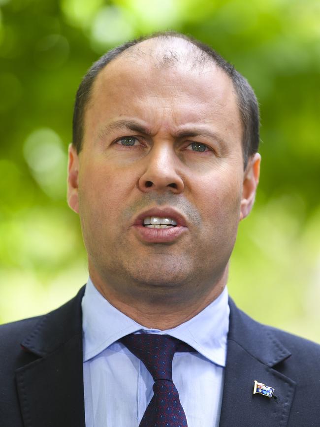 Australian Treasurer Josh Frydenberg. Picture: AAP Image/Lukas Coch