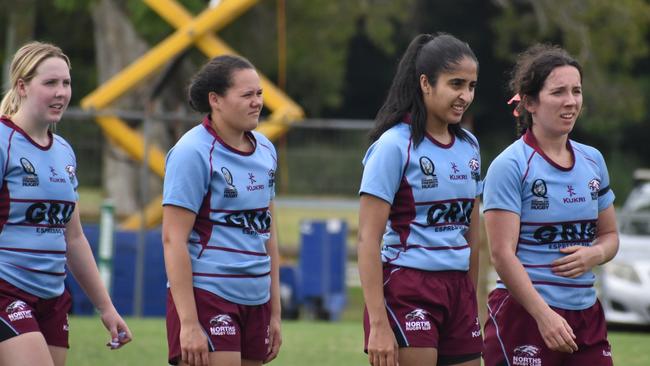 Premier Womens rugby between Wests and Norths. Saturday April 1, 2023. Picture: Nick Tucker.