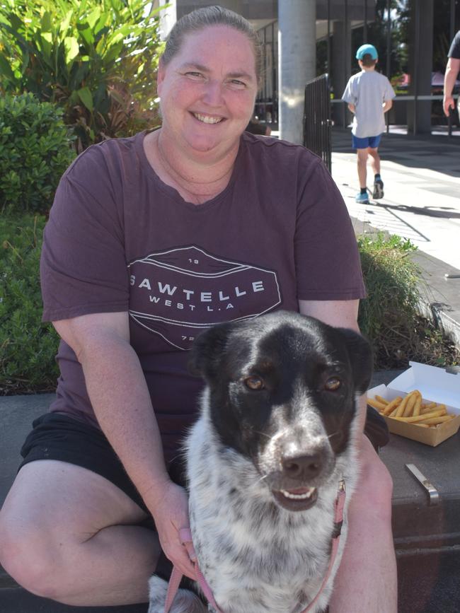 Ipswich 2023 Dog Day at Nicholas Street Precinct pictured is Rachael Cook with dog Hope