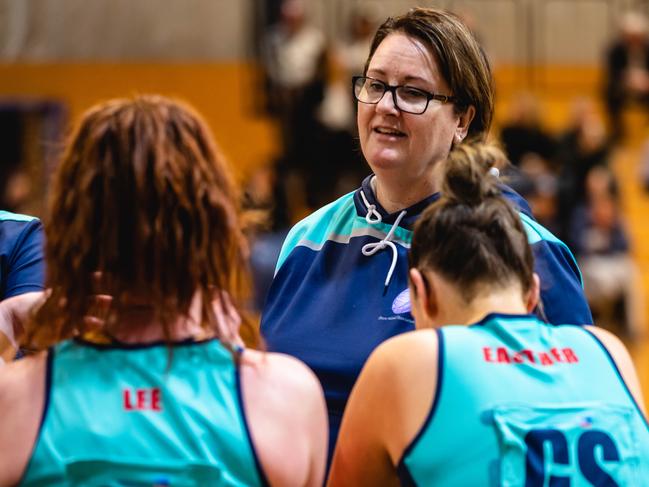 Helen Payne, Head Coach DevonCripps v DevonState Netball Picture: Linda Higginson