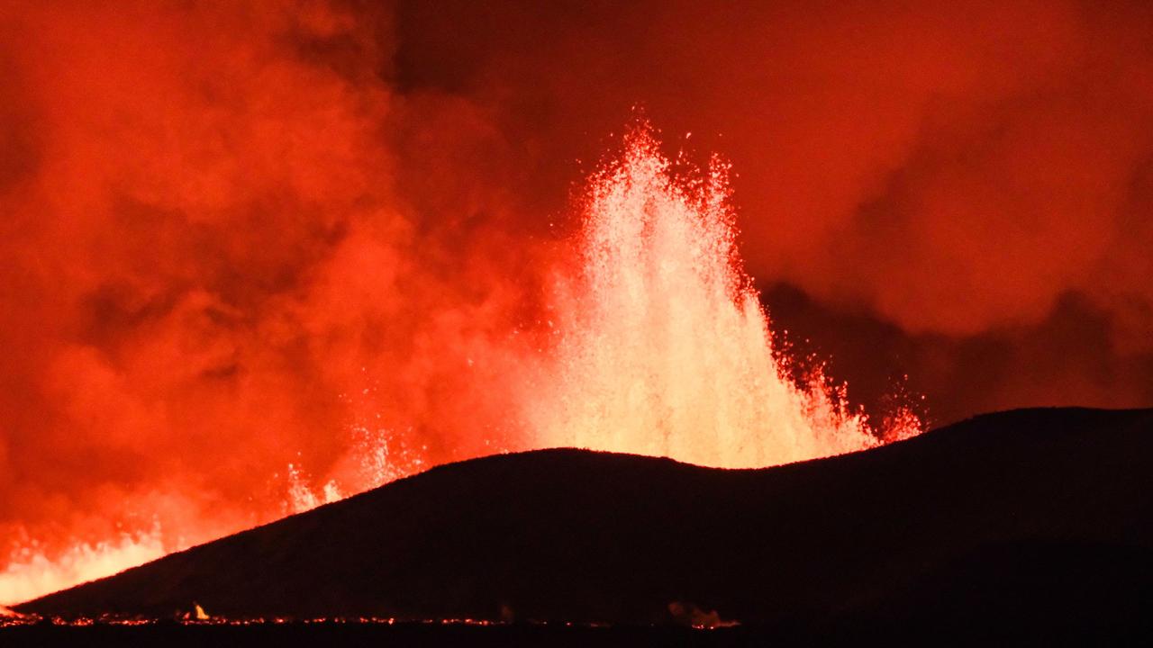 An eruption on the Reykjanes peninsula. Picture: Kristinn Magnusson/AFP