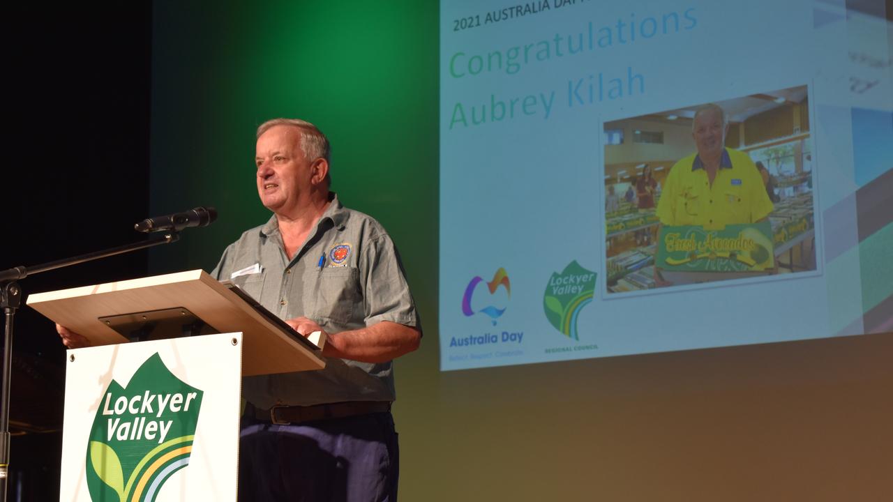 Citizen of the Year Award Recipient Aubrey Kilah. Photo: Hugh Suffell.