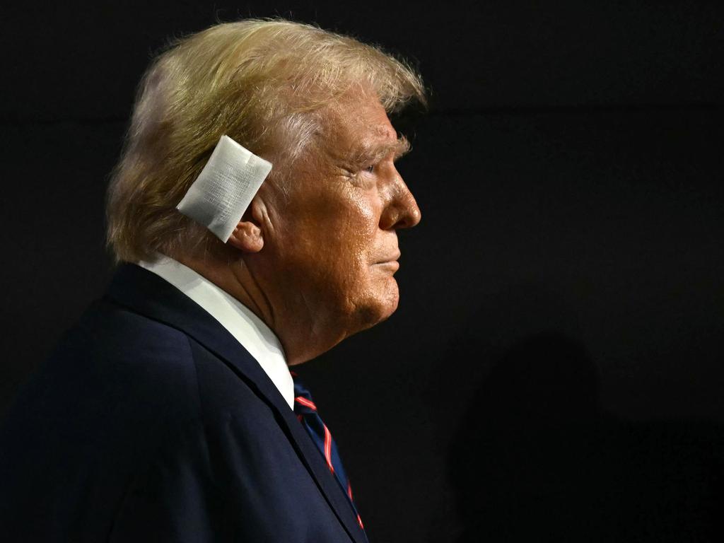 Donald Trump is pictured attending the third day of the 2024 Republican National Convention at the Fiserv Forum in Milwaukee, Wisconsin, on July 17. Just days after he survived the assassination attempt, Trump won formal nomination as the Republican presidential candidate and picked Ohio US Senator J.D. Vance for running mate. Picture: Patrick T. Fallon/AFP