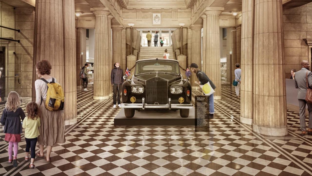 An artist impression of the interior of a proposed Adelaide Museum of South Australia’s History as part of the Freemasons Keystone Tower. Picture: supplied