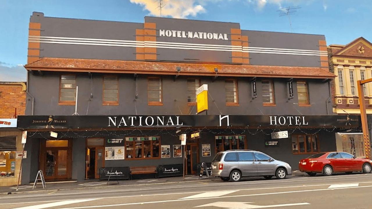 The assault occurred outside the National Hotel in the Toowoomba CBD.