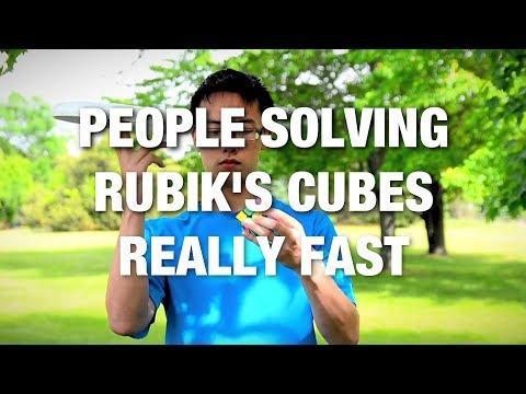 People Solving Rubik's Cubes Really Fast Is Awesome. Credit — Various via Storyful