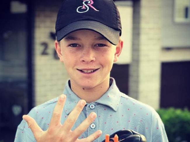 Kade Webber hopes to one day be the best golfer in the world. Source: instagram