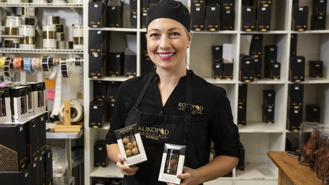 Bridgid Woolnough at the Kokopod factory at Buderim. Picture: Mark Cranitch